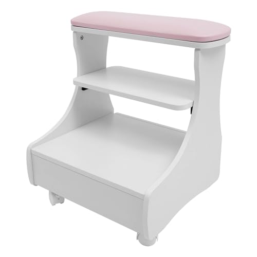 C-Juzarl Pediküre Hocker,Pediküre-Maniküre-Fußstütze, Fußpflege Fußhocker Maniküre Fußstütze Salon Spa Ausrüstung, Für Beinstütze Schönheitssalon und Nagelstudio (Rosa) von C-Juzarl
