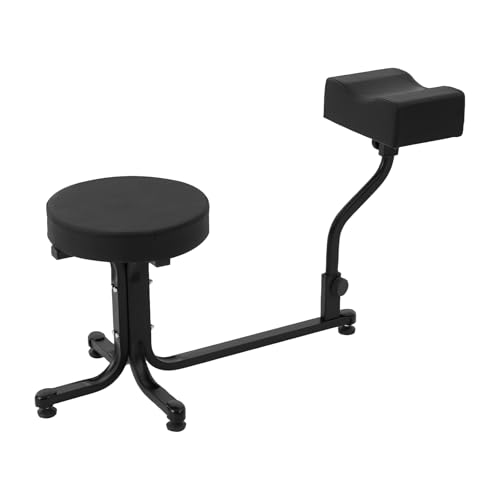 C-Juzarl Pediküre Hocker mit Fußstütze, Fußstütze für Pediküre, Pedikürehocker Fußpflege Hocker für Spa Beauty Salon, Tragfähigkeit 100kg (Schwarz) von C-Juzarl