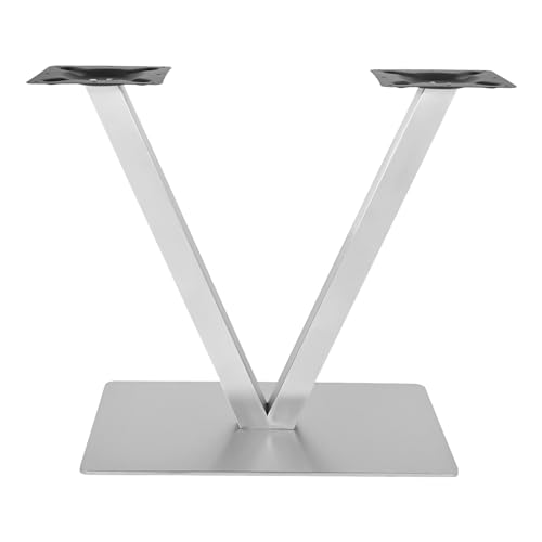 C-Juzarl Tischbeine Metall Tischgestell Tischkufen X-Form/V-Form Tischfuß Tischuntergestell Silber Edelstahl Untergestell Höhe 72cm / 70cm (V-Form 70cm) von C-Juzarl