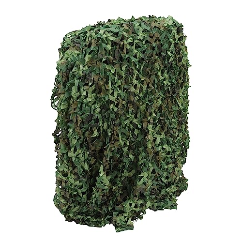 Tarnnetz 3x5m Jagd Camouflage Netz Wald Jagd im Freien Tarnung Waldlandschaft Party Dekoration Camping Outdoor Garten (Grün) von C-Juzarl