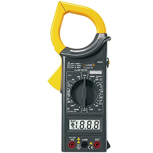 C-LOGIC 80 Digitale Stromzange Spannung 750V DC 1000V Strom 1000A Isolationswiderstand 2000MΩ 2000 Perlen Backenöffnung 50mm. von C-LOGIC