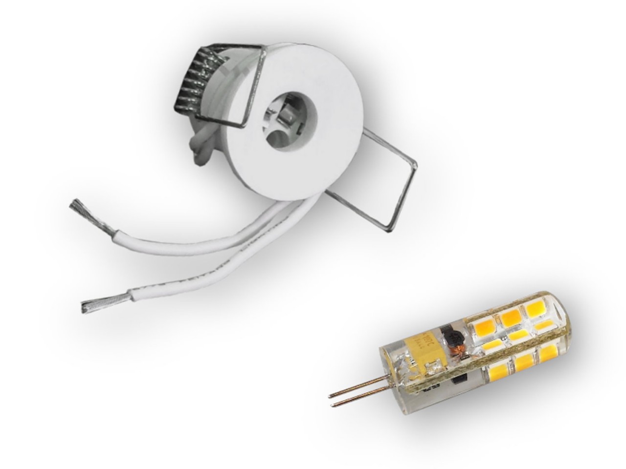 10er Set 2W-140LM G4 LED Sternchen 30mm weiss (inkl. SCH-30W Trafo) von C-Light GmbH