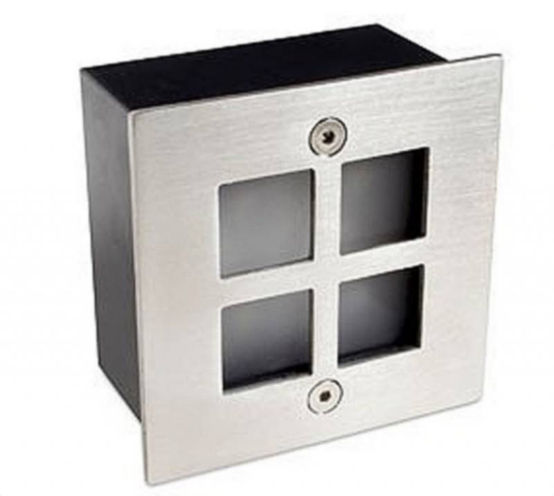 2 W - 230 V LED Wand Leuchte 83 x 83 mm / weiss von C-Light GmbH