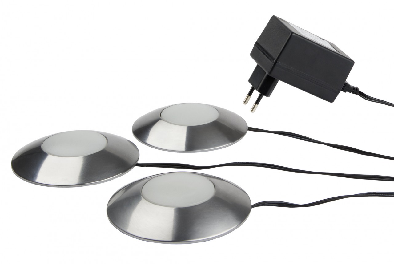 3 er LED Aufbauleuchten Set 12 V - rund von C-Light GmbH