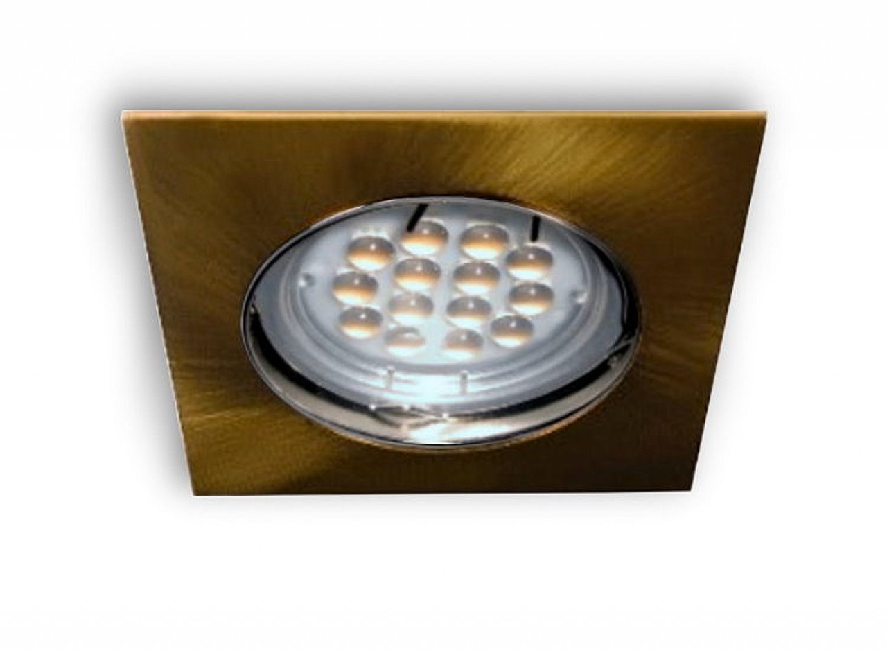 3er LED Square Set 3,5 W High Lumen 230 V / GU10 messing 3er LED Square Set 3,5 W High Lumen 230 V / GU10 messing von C-Light GmbH