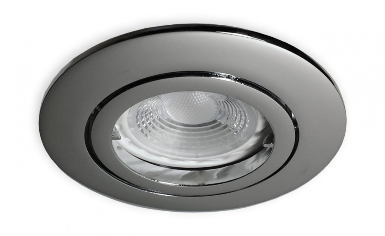 3er SET - 7 W LED (PA-WW) GU10 Spots chrom - 68er Lochbohrung von C-Light GmbH