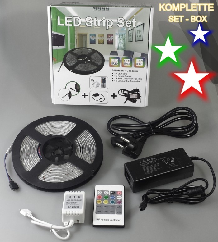 5 m Box Pack - 12 V LED Leiste IP20 RGB von C-Light GmbH