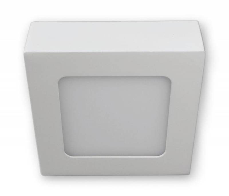 6 W - LED Aufbauleuchte eckig 230 V - weiss von C-Light GmbH