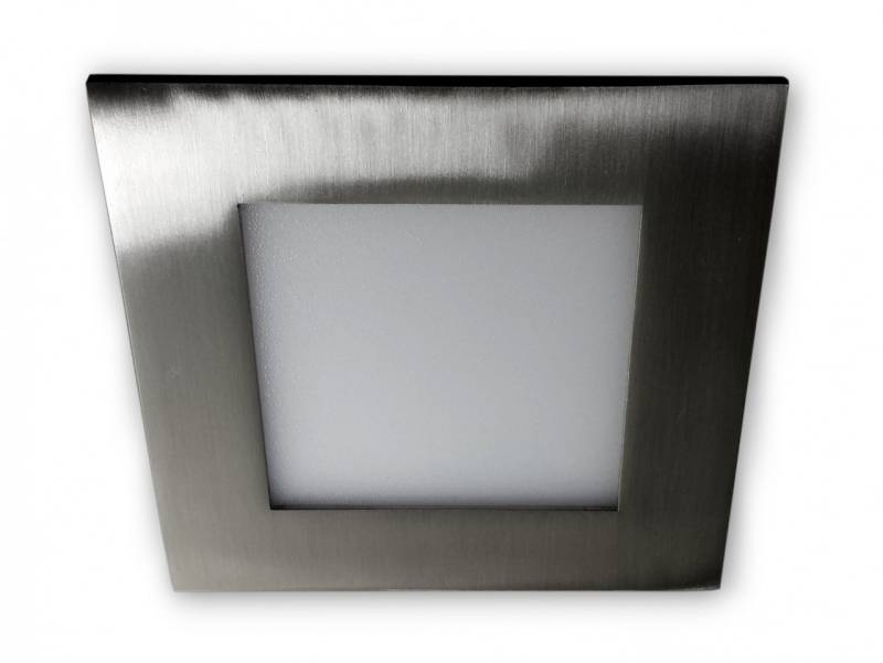 6 W - LED mini Panel Einbaulampe square 230 V - alu gebürstet von C-Light GmbH