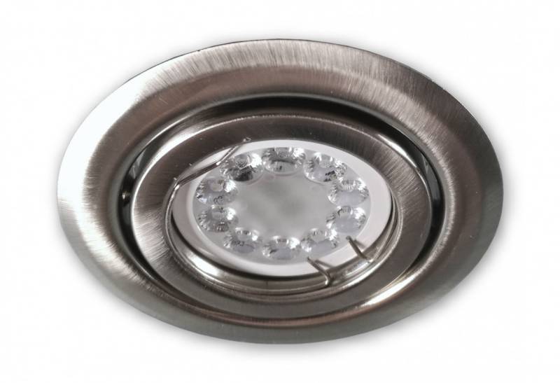 Dimmbarer LED Einbaustrahler 5W RGB + CCT GU10 230V - SSD004 alu gebürstet von C-Light GmbH