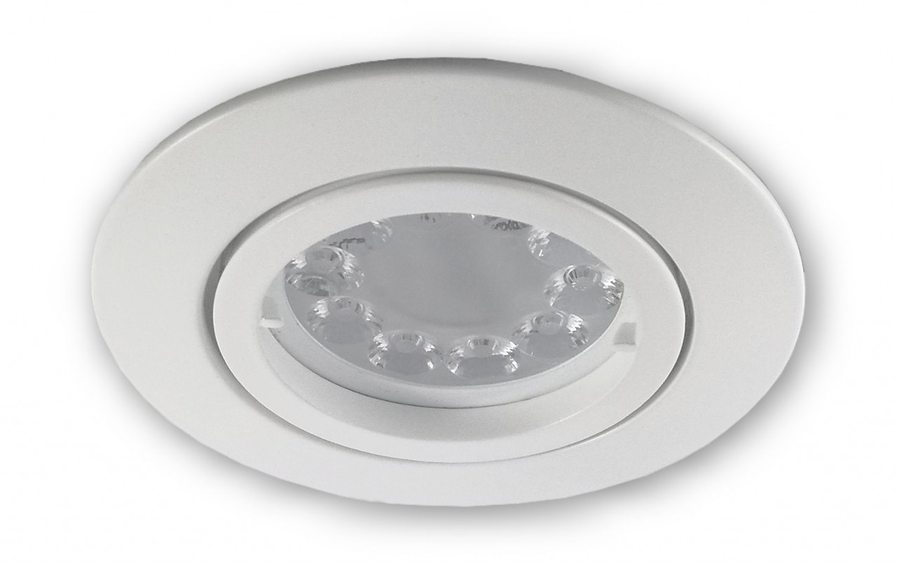 Dimmbarer LED Strahler 5W RGB + CCT GU10 230V - 68 mm Lochbohrung weiss von C-Light GmbH