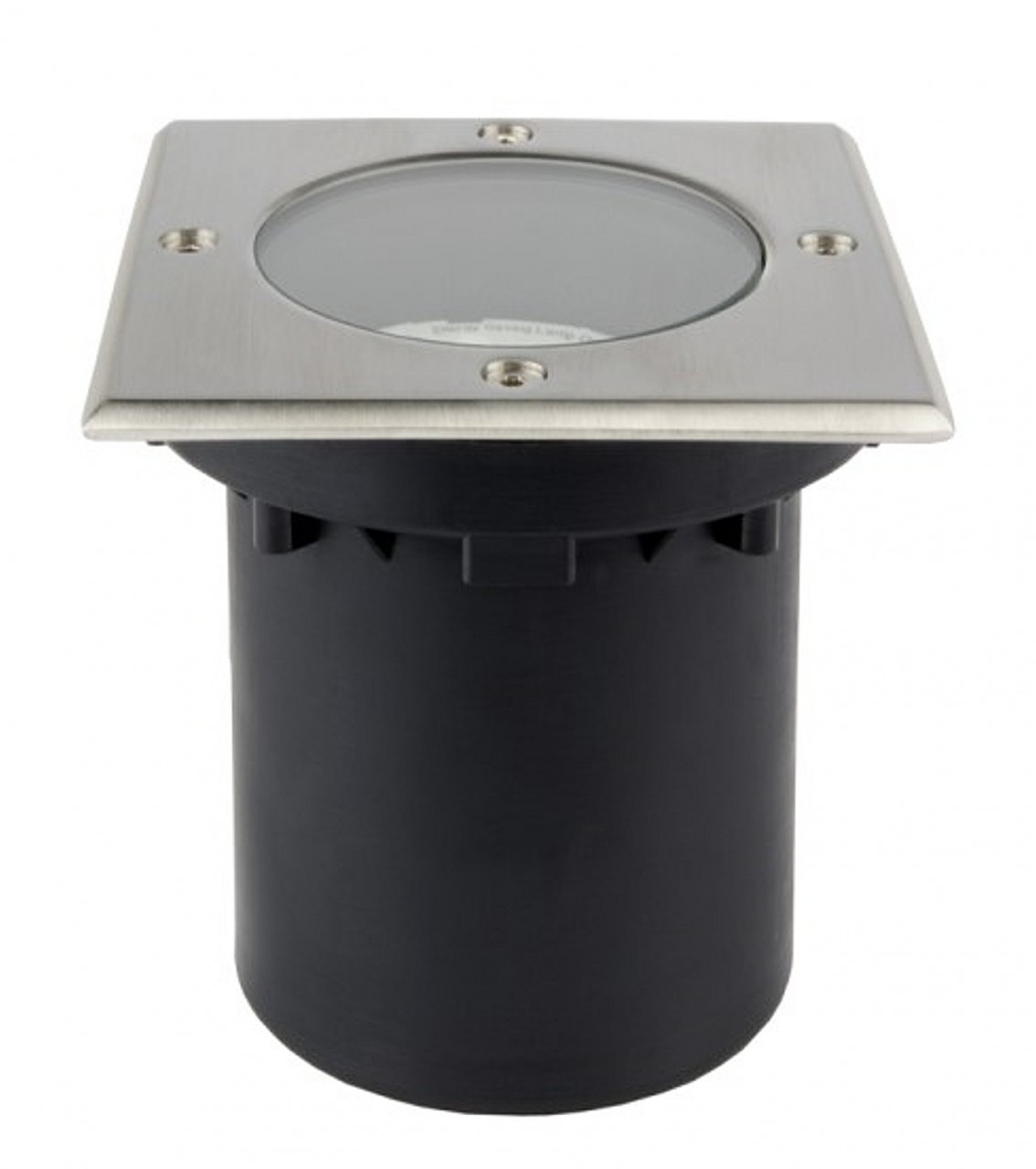 Edelstahl Bodeneinbaustrahler 230 V Eckig IP65 GU10 mit Durchgangsverdrahtung von C-Light GmbH
