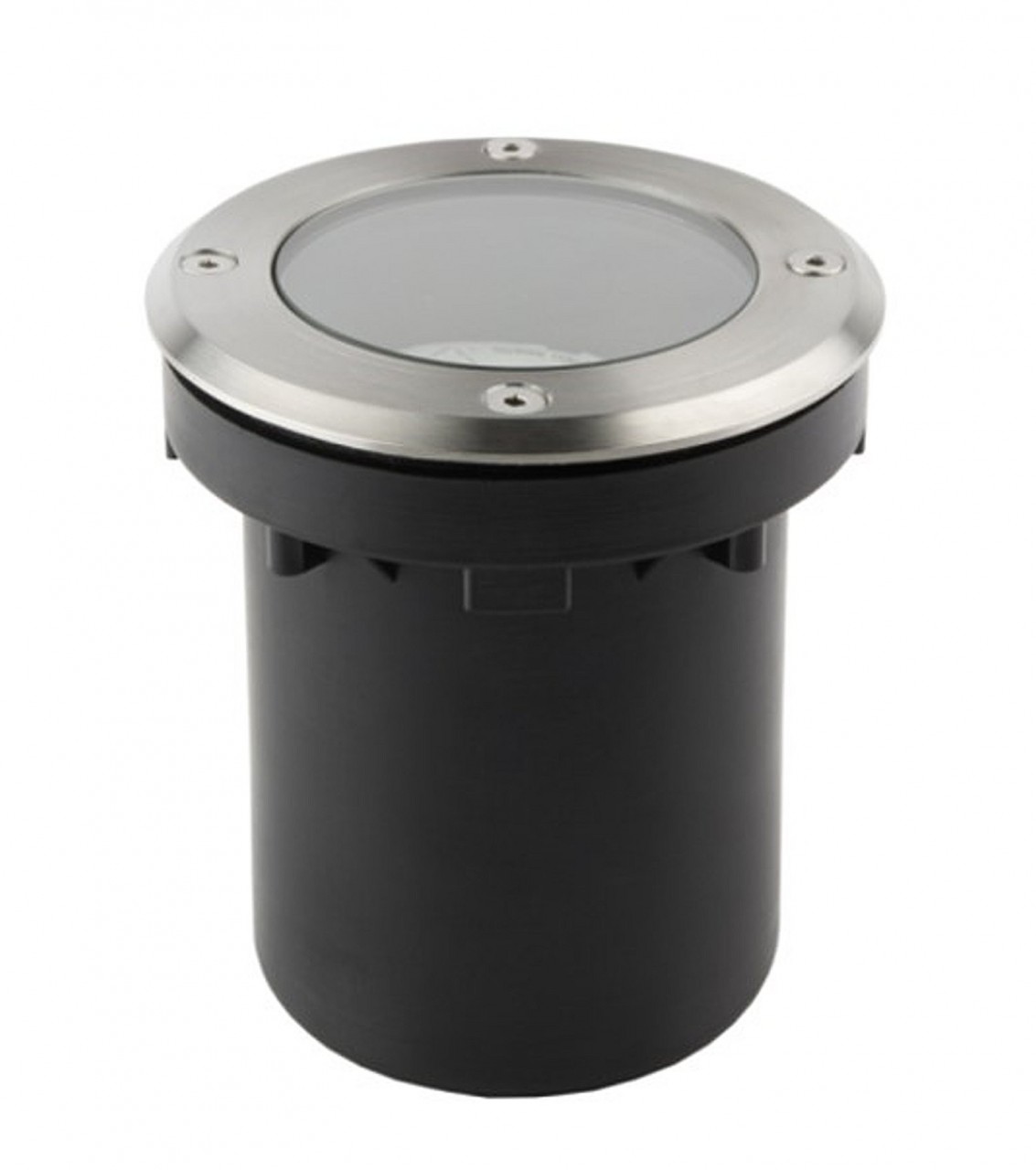 Edelstahl Bodeneinbaustrahler 230 V Rund IP65 GU10 mit Durchgangsverdrahtung von C-Light GmbH