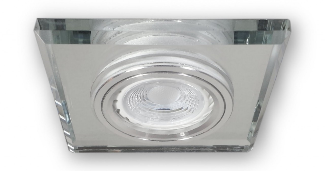 Flacher 230V LED Glas Spot S1371WH GU10-Modul 4,5W warmweiss Flacher 230V LED Glas Spot S1371WH GU10-Modul 4,5W warmweiss von C-Light GmbH