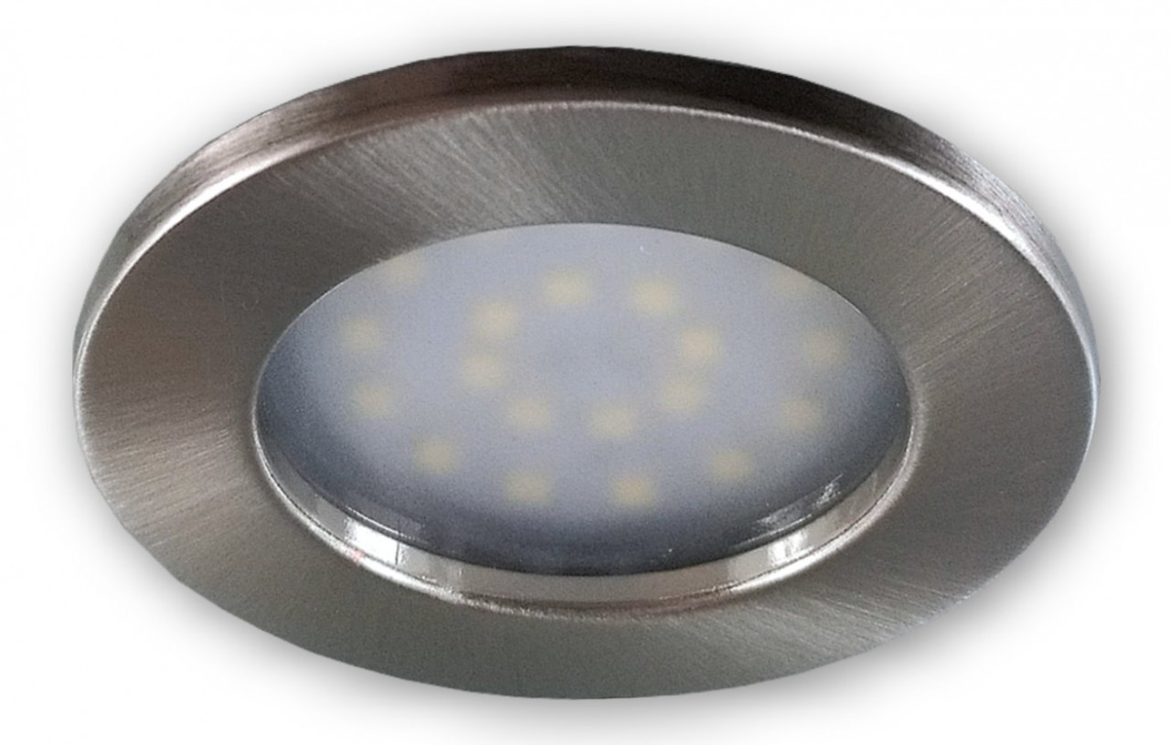 Flacher LED Einbaustrahler 230 V alu gebürstet 9252 - 2 W warmweiss Flacher LED Einbaustrahler 230 V alu gebürstet 9252 - 2 W warmweiss von C-Light GmbH