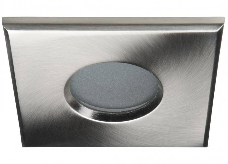 LED Badstrahler CCT GU10 dimmbar IP44 Eckig alu gebürstet 5,5W 230V von C-Light GmbH
