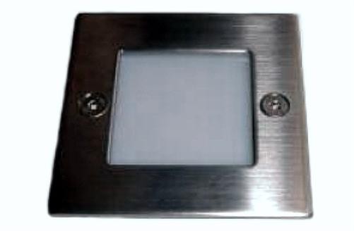 LED Edelstahl Leuchte 70 x 70 mm / 230 V - weiss von C-Light GmbH