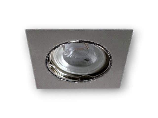 LED Einbaustrahler Set MR11 Eckig chrom glänzend 12V - 3 x 3W warm weiß von C-Light GmbH