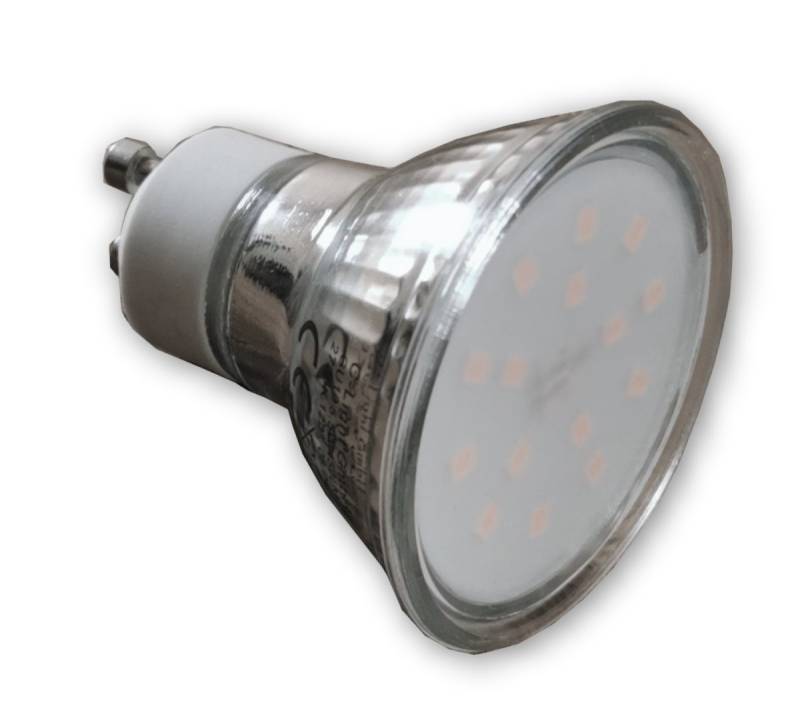 LED Leuchtmittel 230V GU10 Glas 5,5W 450 Lumen 2700K warm weiß von C-Light GmbH