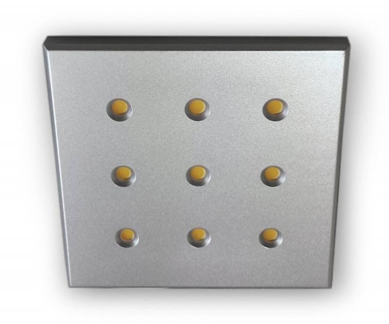 LED Möbelleuchten Set 12 V S68H5 eckig - 5 x 2,2 W warmweiss von C-Light GmbH