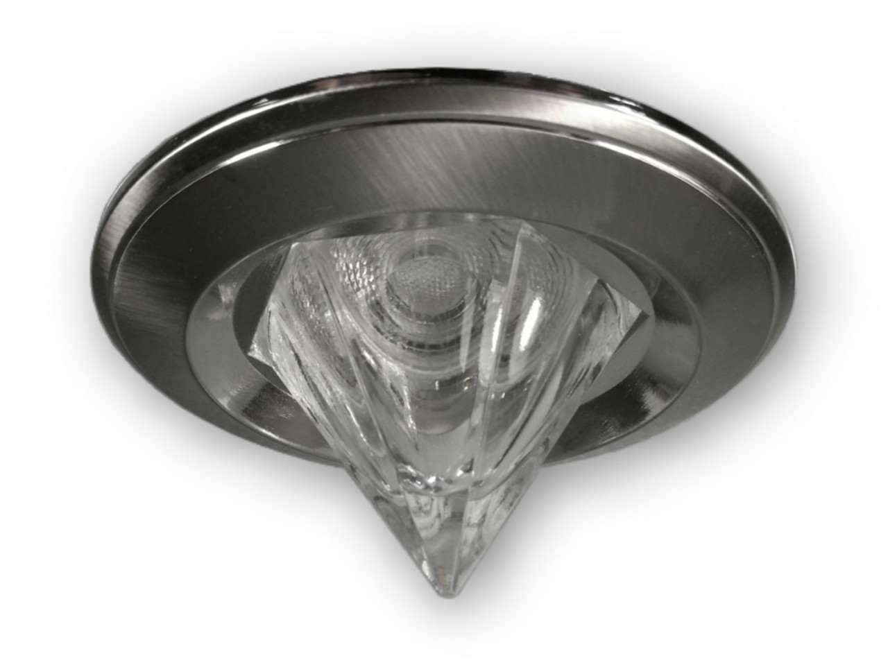 LED Pyramiden Spot GU10 Dimmbar 230V alu gebürstet - 7,5 W (PA-TLW) von C-Light GmbH