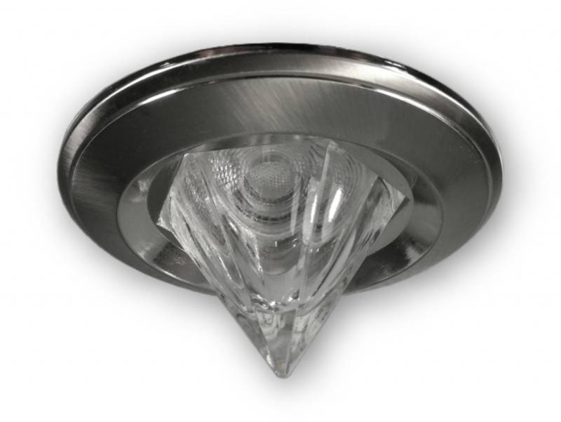 LED Pyramiden Spot GU10 Dimmbar 230V alu gebürstet - 7,5 W (PA-WW) von C-Light GmbH