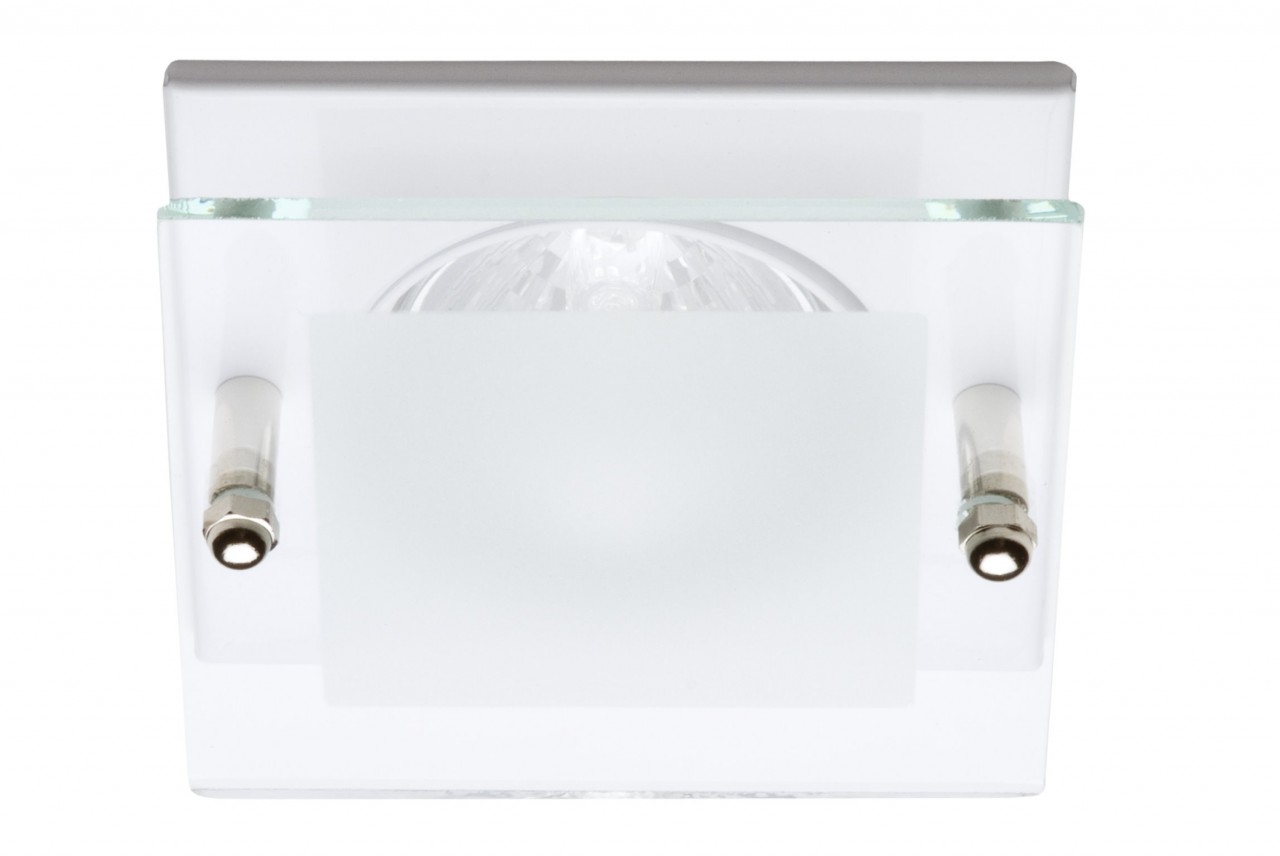 LED Spot Set 4-Eck mit Glas weiss 12V - 3 x 5,5W warm weiß von C-Light GmbH