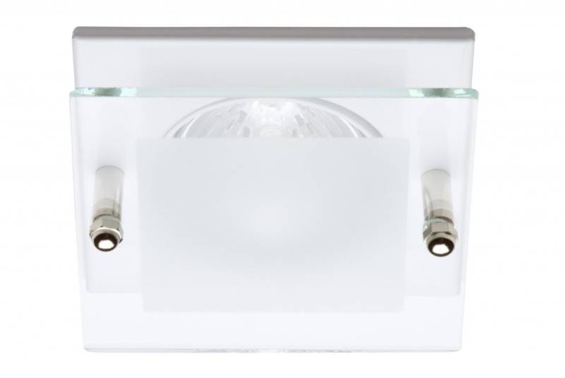 LED Spot Set 4-Eck mit Glas weiss 12V - 3 x 5,5W warm weiß von C-Light GmbH