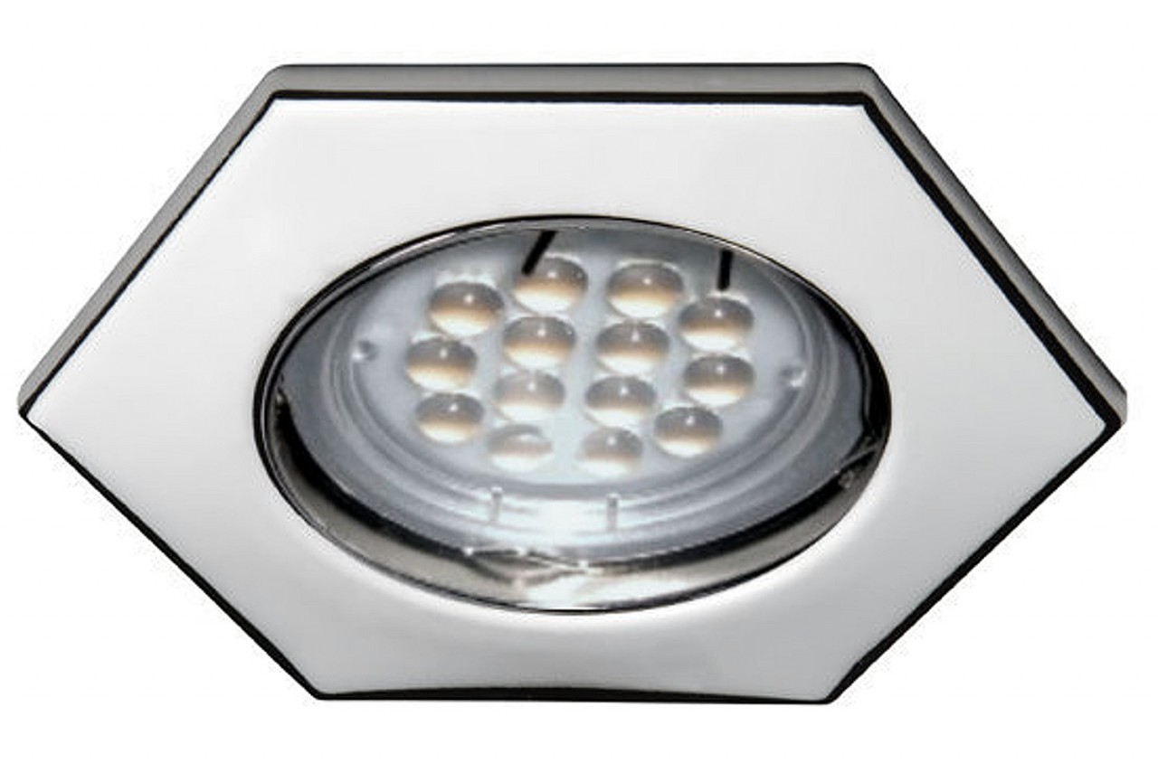 LED Spot Set 6-Eck chrom glänzend 12V - 3 x 5W HL warm weiß LED Spot Set 6-Eck chrom glänzend 12V - 3 x 5W HL warm weiß von C-Light GmbH