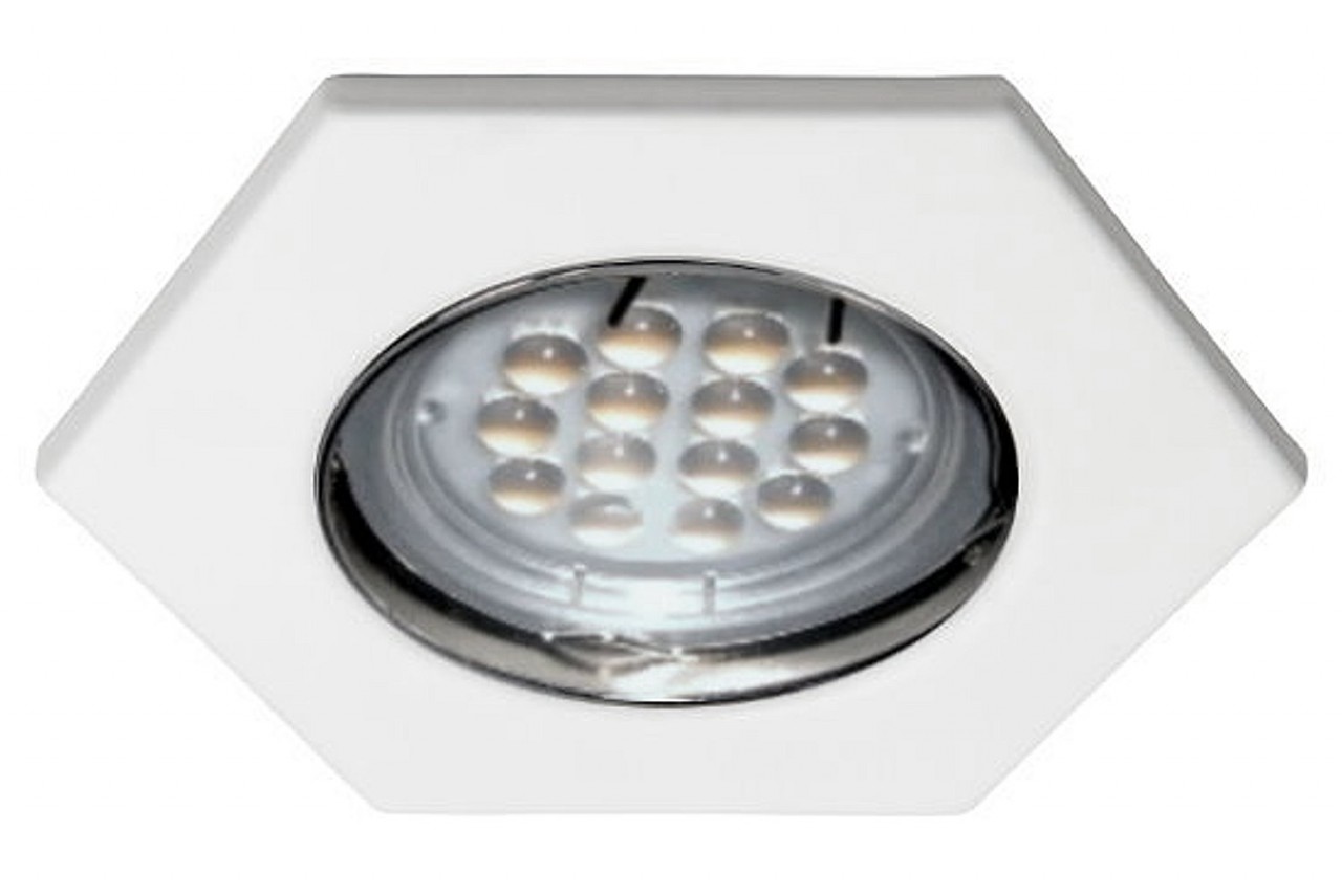 LED Spot Set 6-Eck weiss 12V - 3 x 5W HL warm weiß von C-Light GmbH
