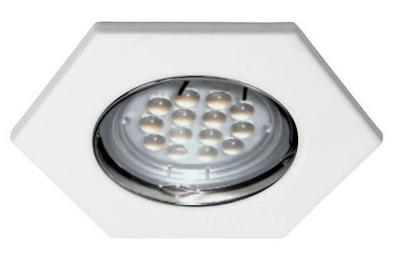 LED Spot Set 6-Eck weiss 12V - 3 x 5W HL warm weiß von C-Light GmbH