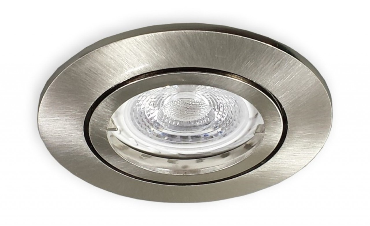 LED Spot Set 68mm Lochbohrung alu gebürstet 12V - 3 x 3W warm weiß von C-Light GmbH