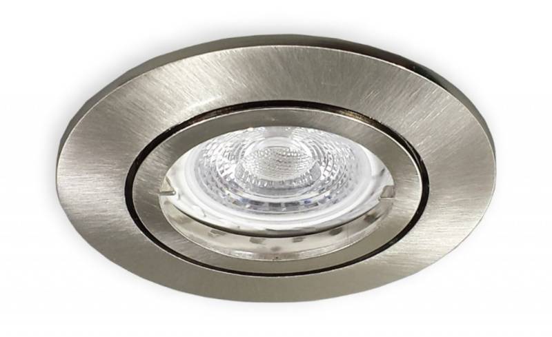 LED Spot Set 68mm Lochbohrung alu gebürstet 12V - 3 x 3W warm weiß von C-Light GmbH