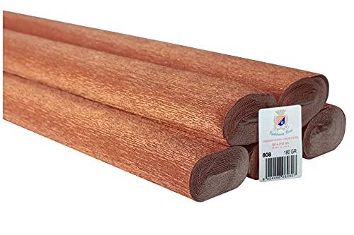 5 Rollen Krepppapier 180 g Metallic Kupfer Farbe von C R Cartotecnica Rossi