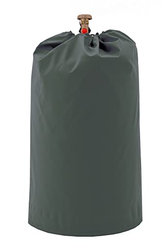 Abdeckhaube Gasflasche (5 Kg), Schutzhülle, wasserfest, UV- und Wetterbeständig (grün) von C S