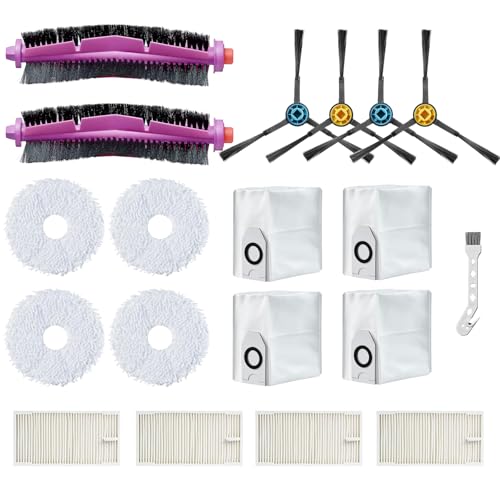 C-U Roboterstaubsauger Zubehör Kit Ersatz für EUREKA J12 Ultra 2 * Hauptbürste 4 * Filter 4 * Tuch 4 * Staubbeutel 4 * Seitenbürsten 1 * Reinigungsbürste von C-U