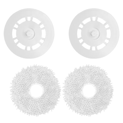 C-U Wischplatten, Ersatzhalterung mit Mikrofaserpad (2 Stück) für Dreame L10s Ultra, L10s Pro, L10 Prime Staubsaugroboter. Geprüfte Passgenauigkeit, Lange Lebensdauer, wiederverwendbar von C-U