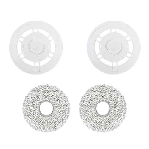 C-U Wischplatten, Ersatzhalterung mit Mikrofaserpad (2 Stück) für ECOVACS DEEBOT T30 PRO Omni Saugroboter Geprüfte Passgenauigkeit, Lange Lebensdauer, wiederverwendbar von C-U