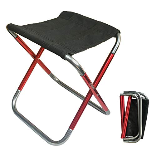 C Hello Cloud Camping Klapphocker, Mini Outdoor Zusammenklappbare Slacker Stühle Sitz Tragbar Leichter Klapphocker zum Angeln Camp Reisen Wandern Beach Garden BBQ mit Tragetasche in 3 Größen (Mittel) von C hello cloud