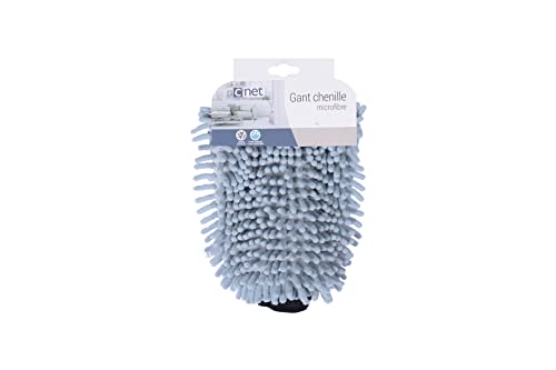 C'net GANTMI010 Chenille Waschhandschuh, Mikrofaser, Neptune Blau von C'net