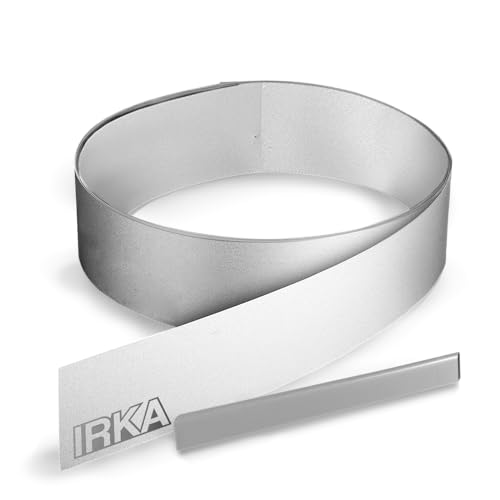 IRKA 1008-001 – Rasenkantenband – 1 mm stark – Aluminium-Zink – robuste Beeteinfassung – Höhe 15 cm – Länge 10 m von IRKA