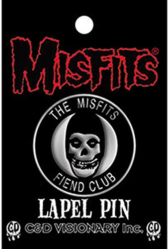 C&D Visionary Misfits Fiend Club Anstecknadel aus Metall, 3,8 cm, Schwarz, Weiß von C&D Visionary