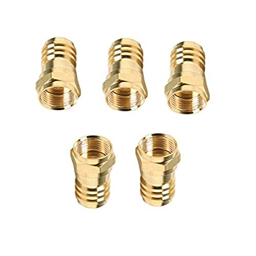 C&E CNE75502 F BNC Hex Crimp RG59-Gold, 5-Pack von C&E