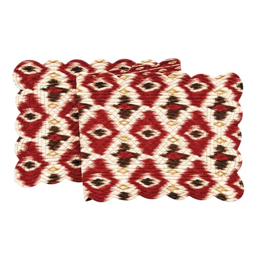 Gesteppt 35,6 x 129,5 cm Läufer, Ikat von C&F Home