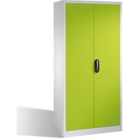 C+P Akten-Garderobenschrank Acurado mit Drehtüren, H1950xB930xT400mm Front Viridingrün Korpus Lichtgrau C+P Akten-Garderobenschrank Acurado mit Drehtüren, H1950xB930xT400mm Front Viridingrün Korpus Lichtgrau von C + P Möbelsysteme