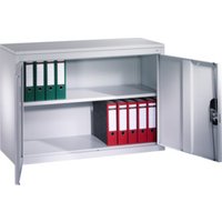 C+P Akten-Sideboard Acurado mit Drehtüren, 2 Ordnerhöhen, H1000xB1200xT400mm Front Lichtgrau Korpus Lichtgrau von C + P Möbelsysteme