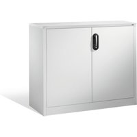C+P Akten-Sideboard Acurado mit Drehtüren, 2 Ordnerhöhen, H1000xB1200xT400mm Weißaluminium von C + P Möbelsysteme