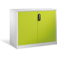 C+P Akten-Sideboard Acurado mit Drehtüren, 2 Ordnerhöhen, H1000xB1200xT500mm Front Viridingrün Korpus Lichtgrau von C + P Möbelsysteme