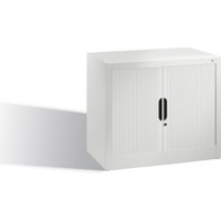 C+P Akten-Sideboard Omnispace mit Rollladen, 1 Ordnerhöhe, H720xB800xT420mm Front Lichtgrau Korpus Lichtgrau von C + P Möbelsysteme