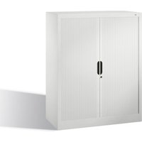 C+P Akten-Sideboard Omnispace mit Rollladen, 3 Ordnerhöhen, H1230xB1000xT420mm Front Lichtgrau Korpus Lichtgrau von C + P Möbelsysteme